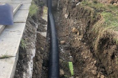 2. Ducting Laid in Trench